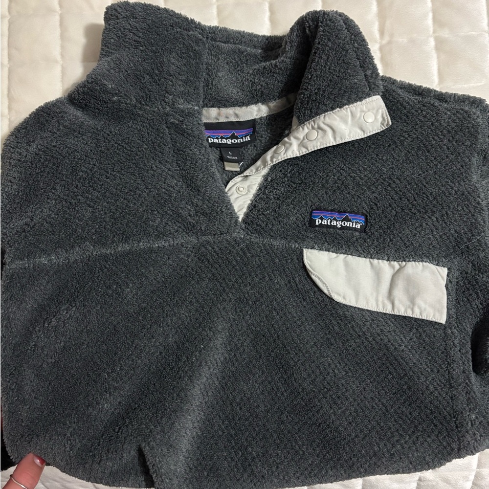Patagonia Gray Fleece Pullover
